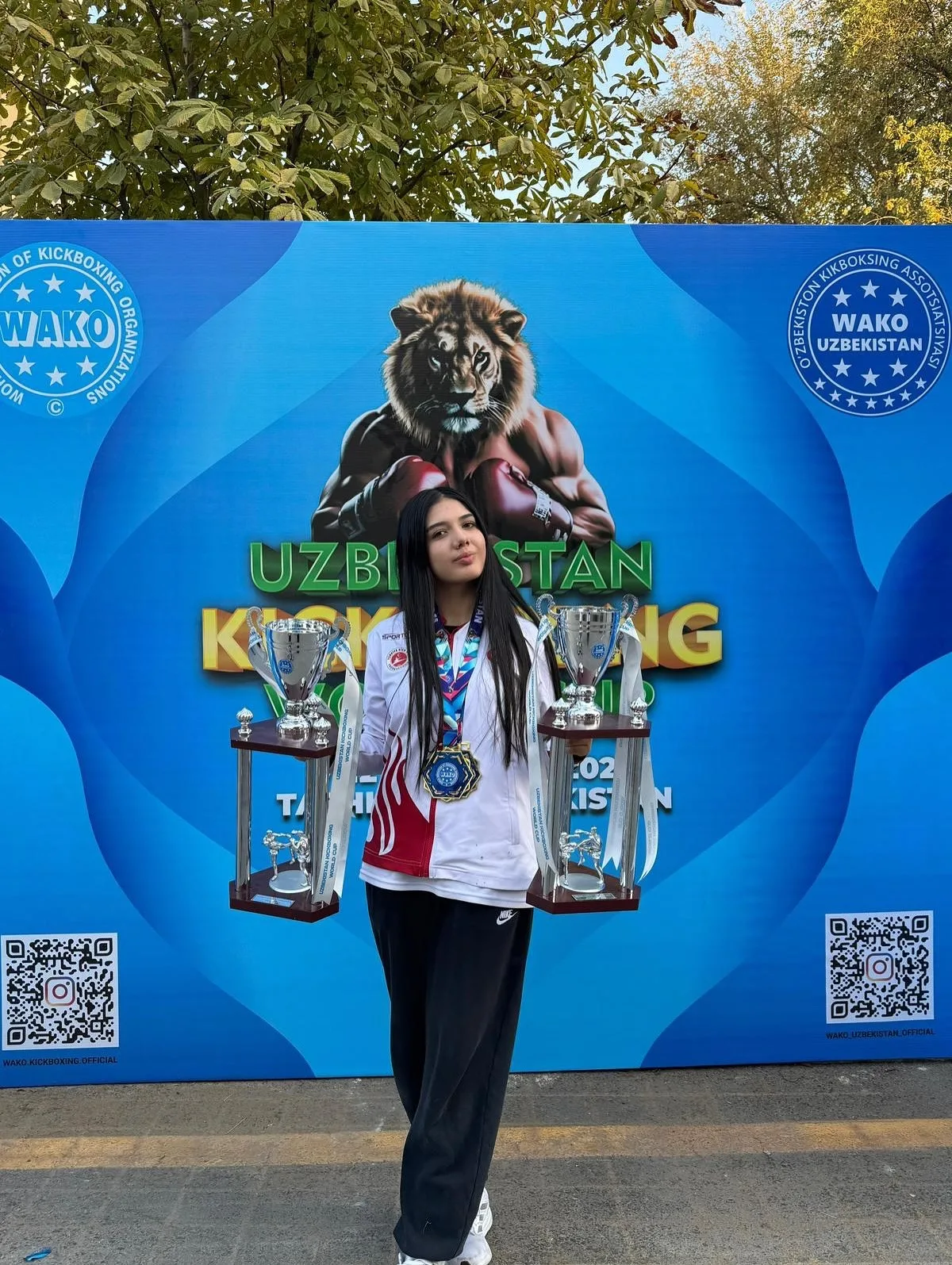 Milli sporcu Elif Ceren Uzunçakmak; Özbekistan’da düzenlenen Kick Boks Dünya