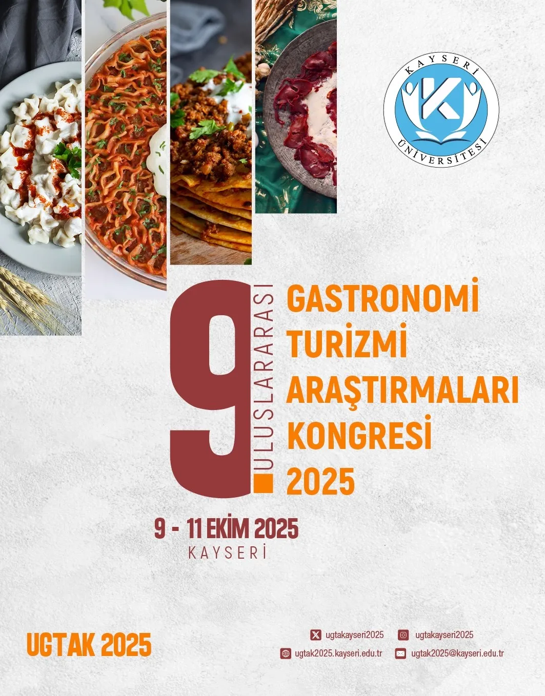 Kayseri Üniversitesi (KAYÜ) Uygulamalı Bilimler Fakültesi; 9. Uluslararası Gastronomi Turizmi