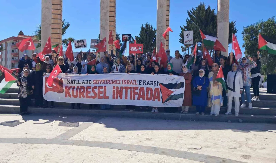 Gazze’de yaşanan zulmün yıl dönümünde Kilis’teki kadınlar, Recep Tayyip Erdoğan