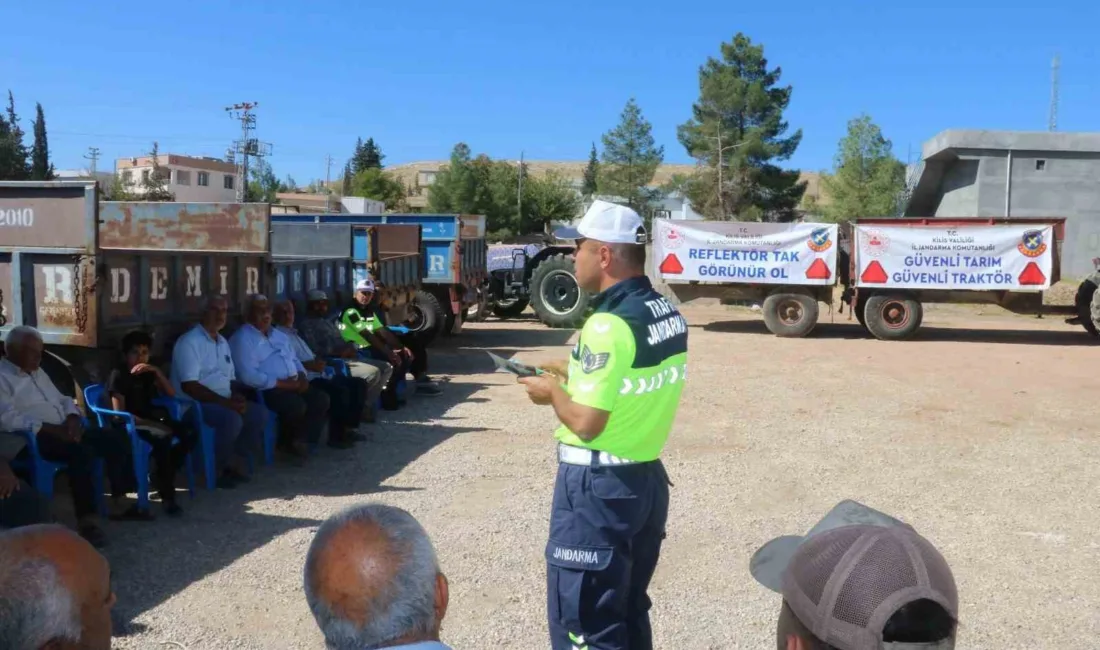 Kilis İl Jandarma Komutanlığı Trafik Jandarmaları tarafından, tarım araçlarının güvenli