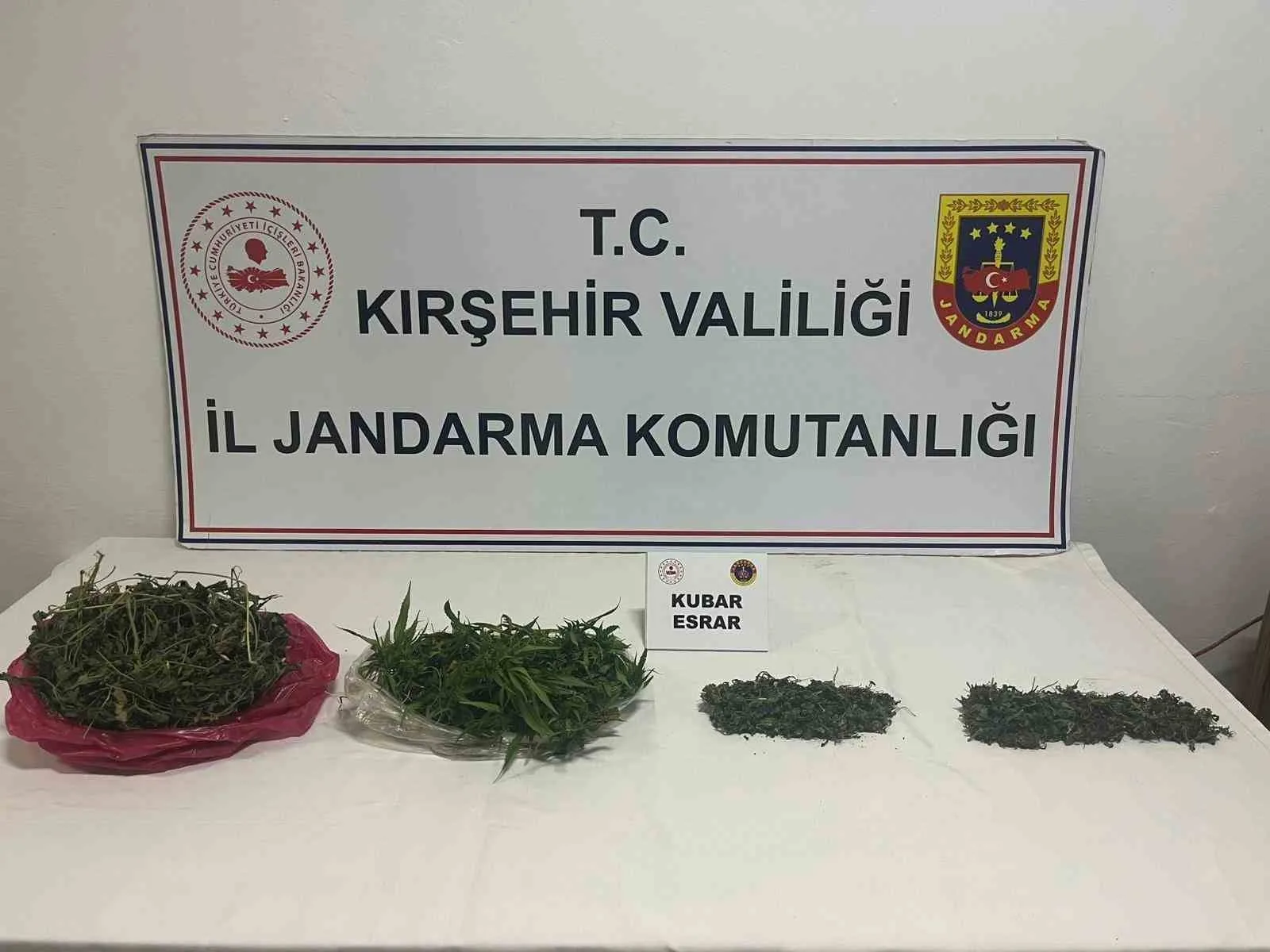 Kırşehir’de jandarma ekipleri tarafından yapılan çalışmalarda 2 bin 198 sentetik