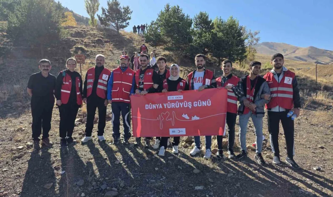 Türk Kızılay Erzurum Şubesi Başkanlığı, Dünya Yürüyüş Günü dolayısıyla anlamlı