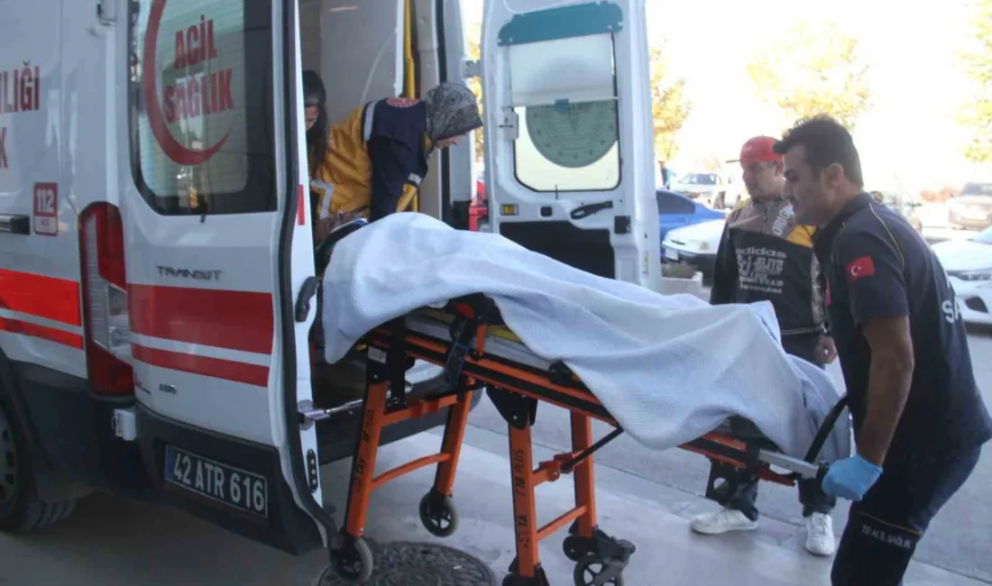 Konya’nın Beyşehir ilçesinde inşaat halindeki binadan düşen işçi yaralandı. Olay,