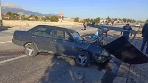 Konya’nın Seydişehir ilçesinde meydana gelen trafik kazasında 1 kişi yaralandı.