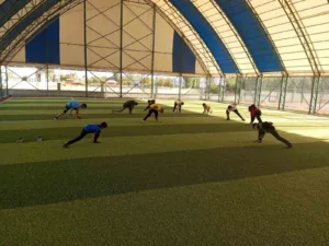 MUŞ (İHA) – Muş’un Korkut ilçesindeki futbol sahasında düzenlenen atletizm