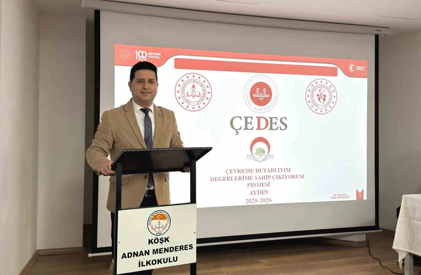 Köşk ilçesinde yürütülen “Çevreme Duyarlıyım Değerlerime Sahip Çıkıyorum (ÇEDES) Projesi”