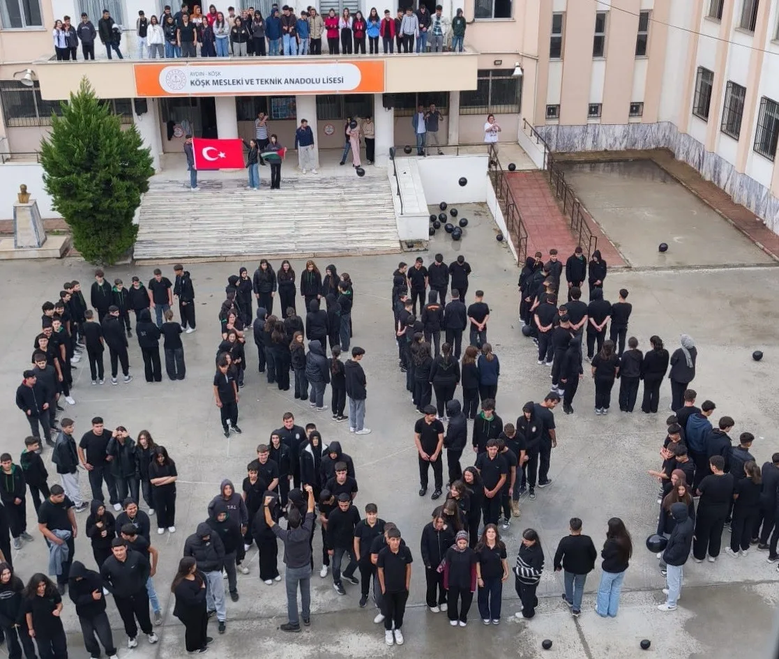 Köşk Mesleki ve Teknik Anadolu Lisesi öğrencileri Gazze’de yaşanan insanlık