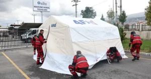 Kütahya Valiliği koordinesinde, İl Afet ve Acil Durum Müdürlüğü (AFAD)