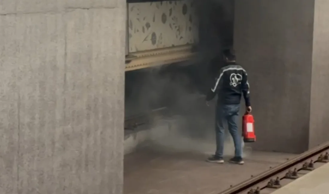 İstanbul’un Bağcılar ilçesinde Bakırköy-Kayaşehir Metro hattında sefer yapan metronun fren