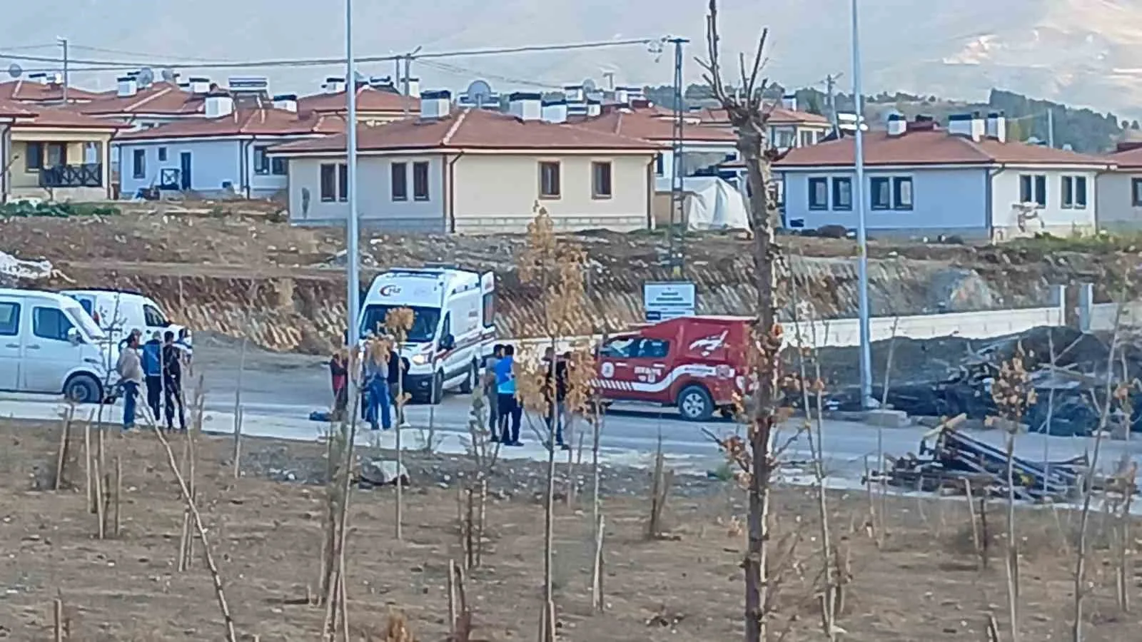 Malatya’nın Doğanşehir ilçesinde beton dökme çalışması sırasında kalıbın çökmesi sonucu