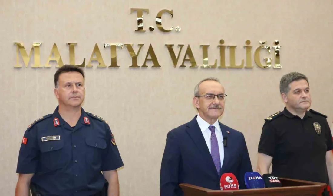 Malatya Valisi Seddar Yavuz, 2025 yılının Ocak-Eylül dönemine ilişkin güvenlik