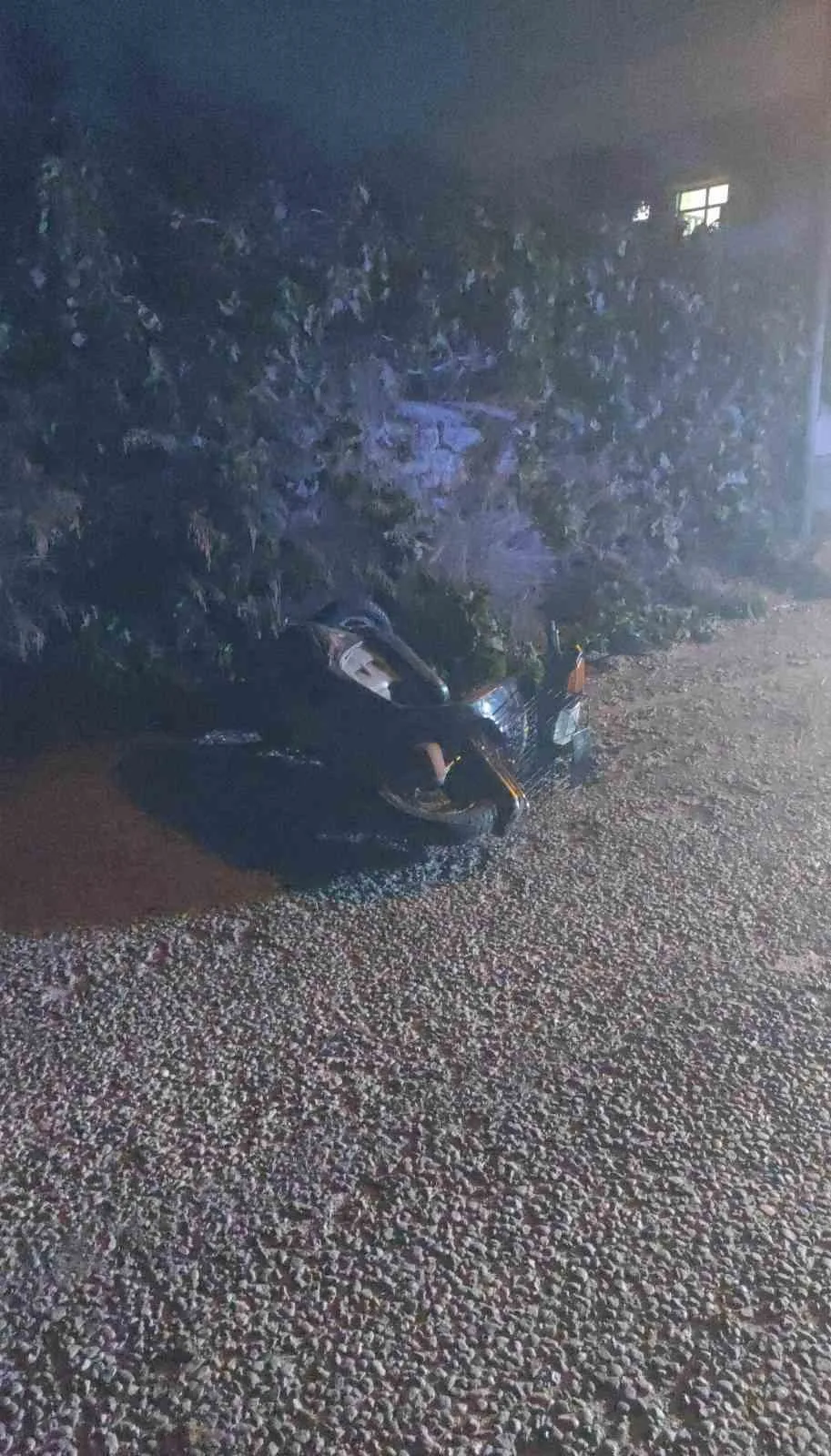 Antalya’nın Manavgat ilçesinde 11 yaşındaki çocuğun kullandığı motosiklet seyir halindeyken