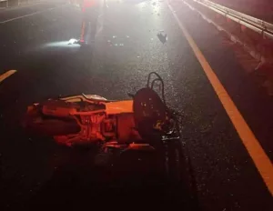Manisa’nın Salihli ilçesinde meydana gelen motosiklet kazasında 48 yaşındaki sürücü