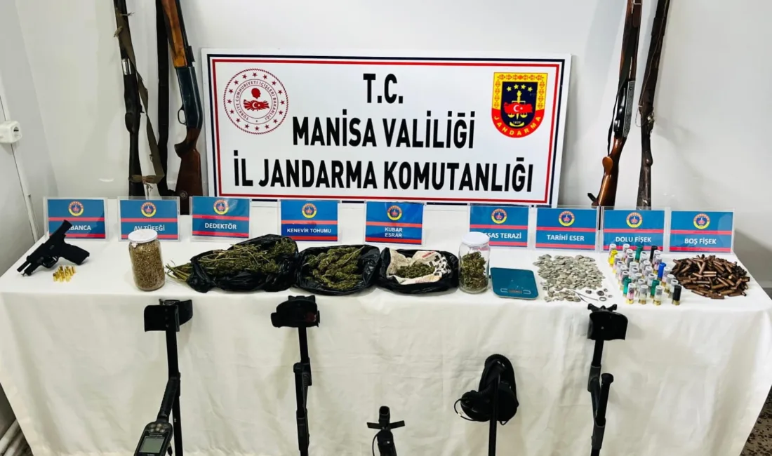 Manisa’nın Salihli ilçesinde jandarma ekipleri tarafından düzenlenen operasyonda uyuşturucu madde,