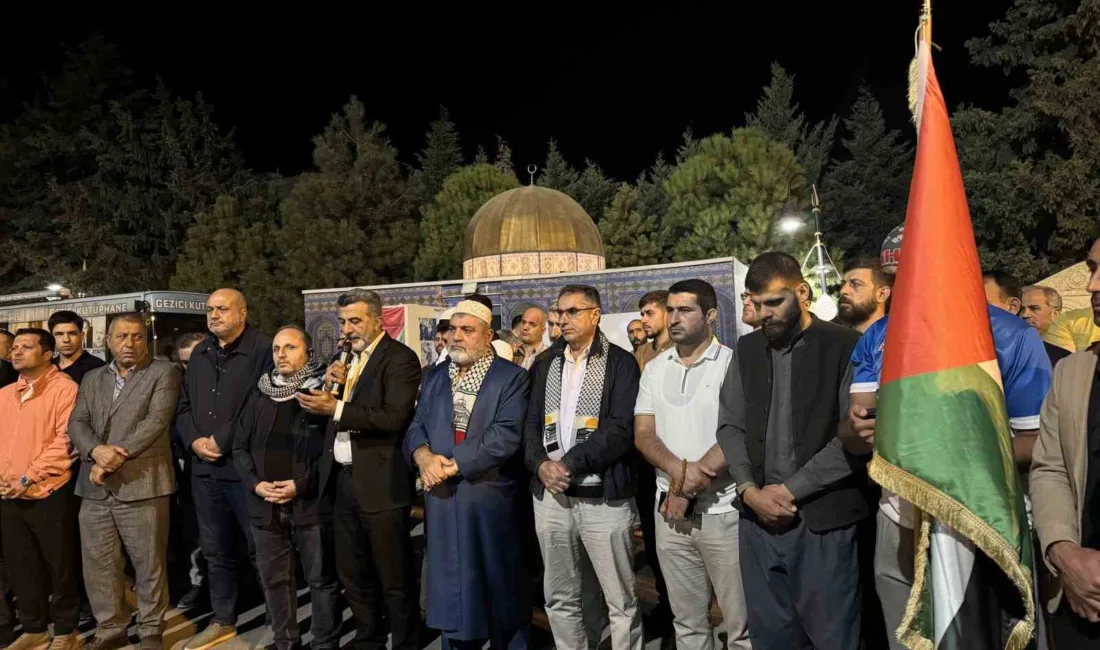 Mardin’de, ablukayı kırmak ve insani yardım ulaştırmak amacıyla Gazze’ye doğru