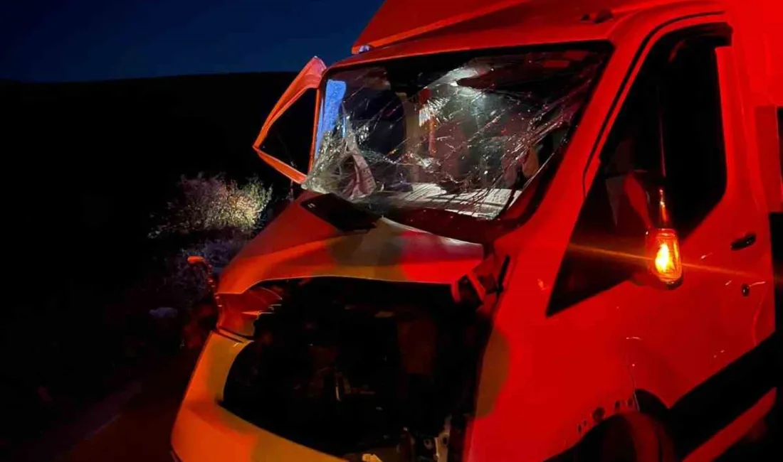 Mardin’de kamyonet ile traktörün çarpışması sonucu meydana gelen trafik kazasında