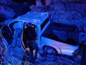 Mardin’in Artuklu ilçesinde kontrolden çıkarak şarampole devrilen pikabın sürücüsü yaralandı.