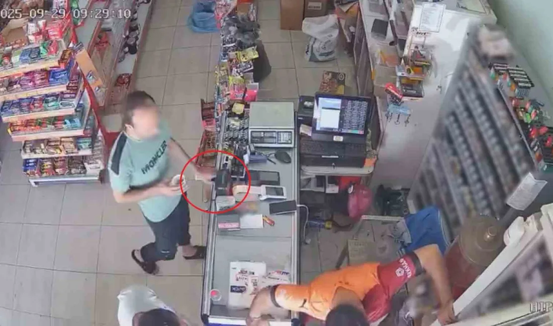 Hatay’da yabancı uyruklu bir şahsın, marketteki yoğunluğu fırsat bilerek 800
