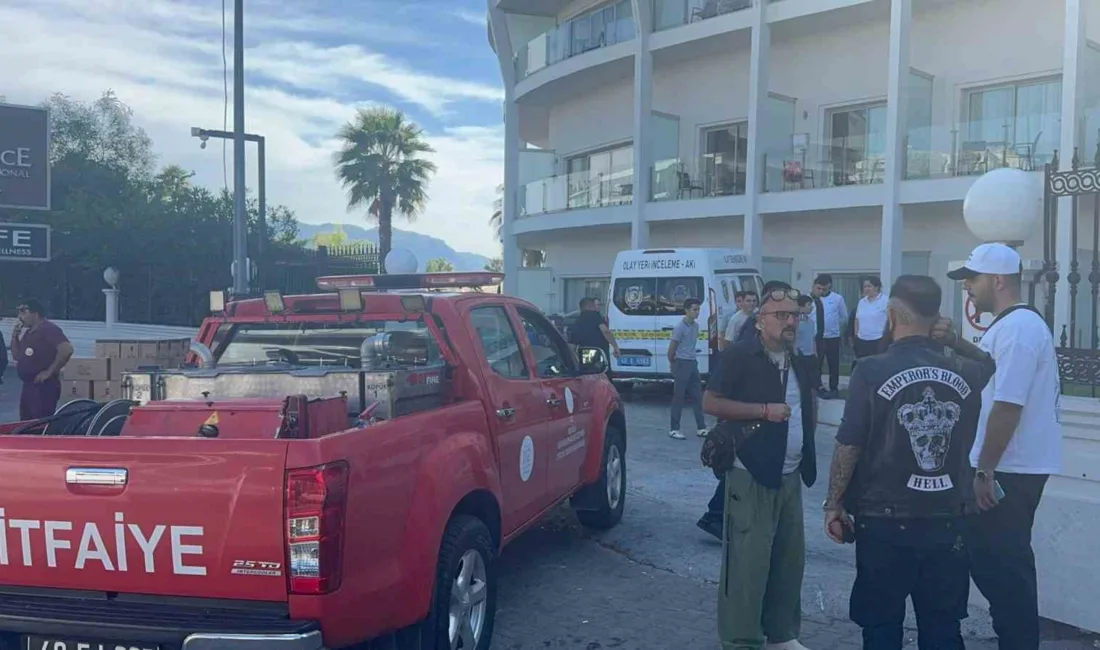 Muğla’nın Marmaris ilçesindeki beş yıldızlı bir otelde sanayi tipi ütünün