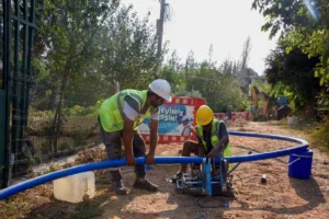 MESKİ, Tarsus’un Kaburgediği Mahallesi’nde 2 bin 50 metre içme suyu