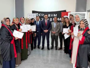 MARDİN (İHA) – Mardin’in Midyat ilçesinde, okuma yazma kursunda başarılı