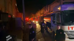 Bursa’nın İnegöl ilçesinde faaliyet gösteren bir mobilya imalathanesinde yangın çıktı.