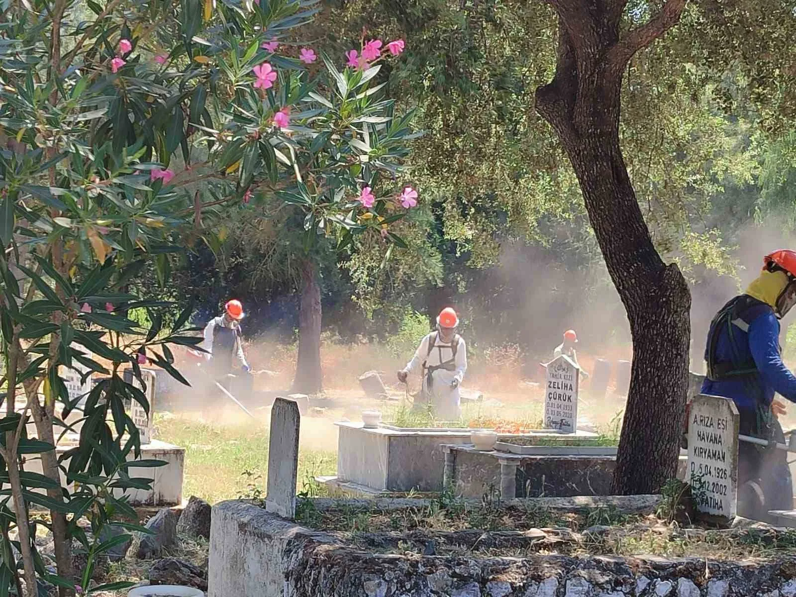 Muğla Büyükşehir Belediyesi, il genelindeki mezarlıklarda bakım, onarım, temizlik ve