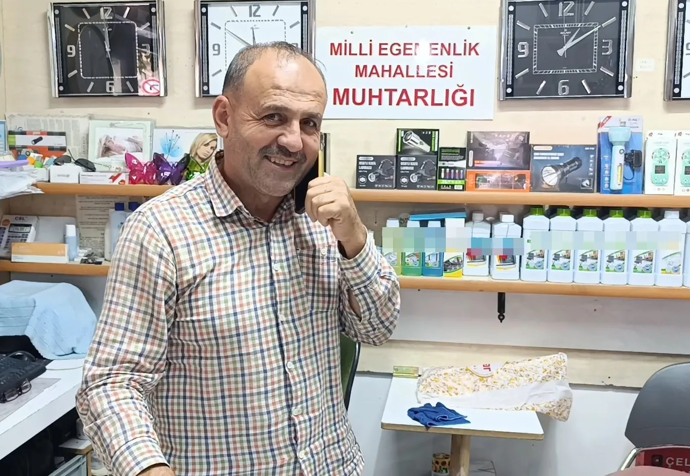 Antalya’nın Manavgat ilçesinde 19 Ekim Muhtarlar Günü dolayısıyla düzenlenen programda