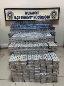 Van’ın Muradiye ilçesinde polis ekiplerince yürütülen çalışmalar sonucunda 3 bin