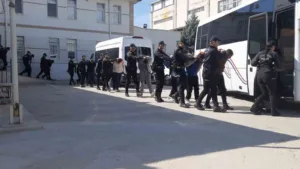 Konya merkezli 12 ilde düzenlenen “Narkokapan Konya” operasyonunda adliye sevk