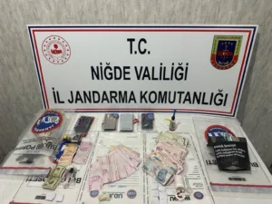 Niğde İl Jandarma Komutanlığı ekipleri tarafından uyuşturucu ve uyarıcı madde