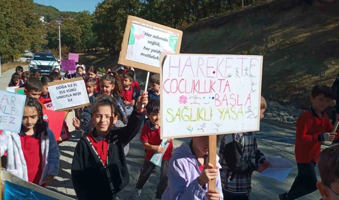 Samsun’un Havza ilçesinde 100. Yıl İlkokulu öğrencileri, “3-4 Ekim Dünya