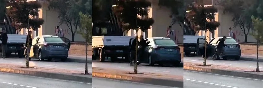 Denizli’nin Merkezefendi ilçesinde, 3 çocuğunu okula götürmek için arabasına bineceği