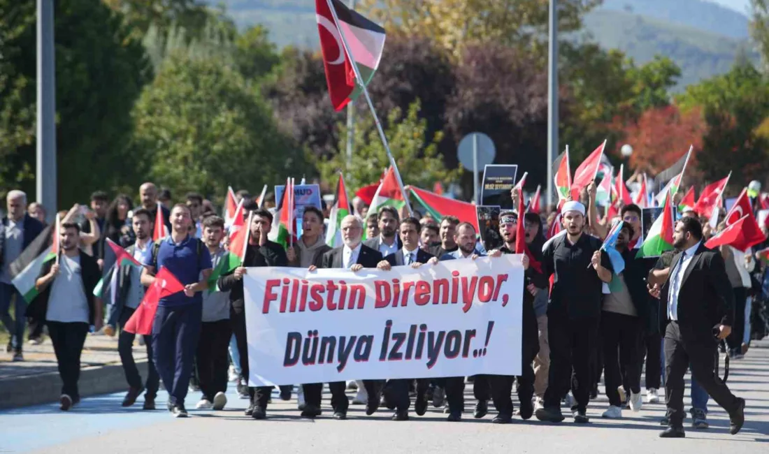 Ondokuz Mayıs Üniversitesi (OMÜ) öğrencileri ve akademisyenleri, İsrail’in Gazze’ye insani