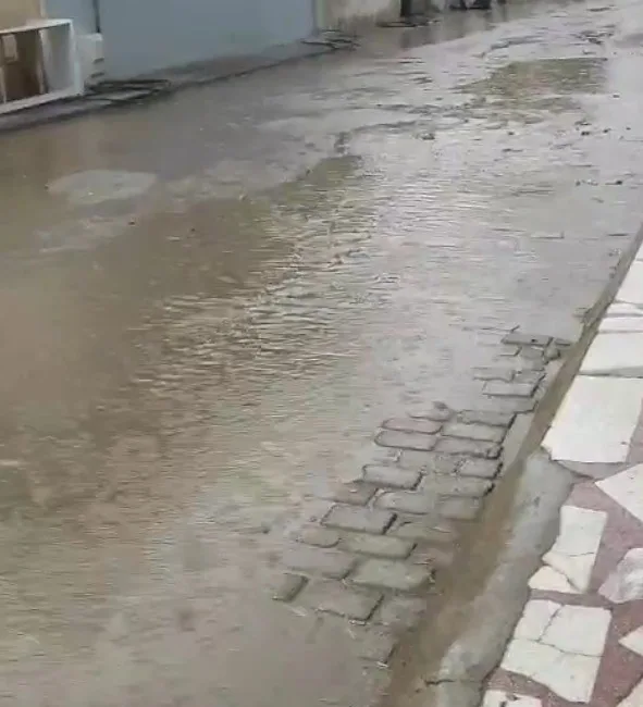 Aydın’ın Efeler ilçesine bağlı Umurlu Mahallesi’nde etkili olan yağış sonrasında