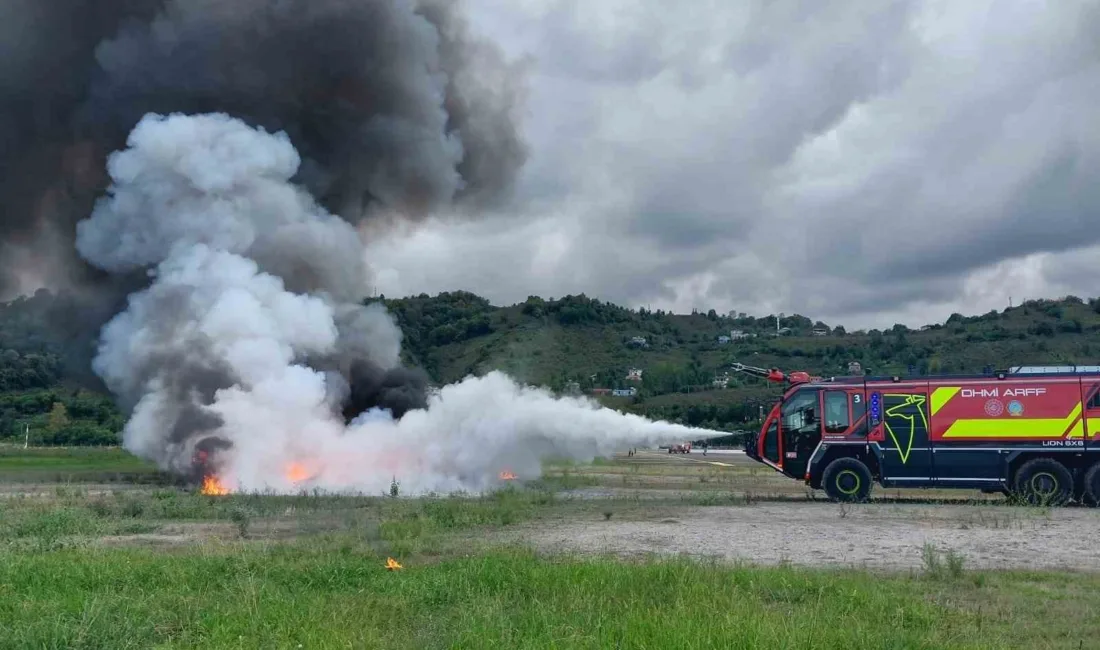 Ordu-Giresun Havalimanı’nda acil durum ve ateşli yangın tatbikatı gerçekleştirildi. Devlet