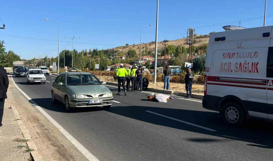 Kırşehir’de karşıdan karşıya geçmeye çalışan kadın, otomobilin çarpması sonucu hayatını