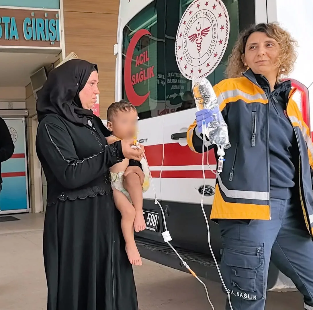 Bursa’nın İnegöl ilçesinde meydana gelen olayda bahçede yakılan ateşin üzerine