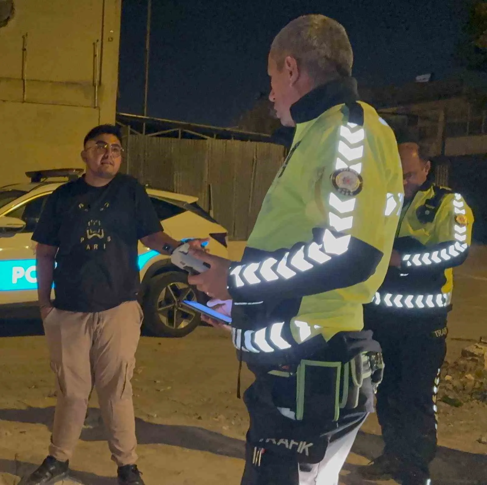 Kayseri’de plakasız bir şekilde trafiğe çıkan ve polis ekiplerinin ‘dur’