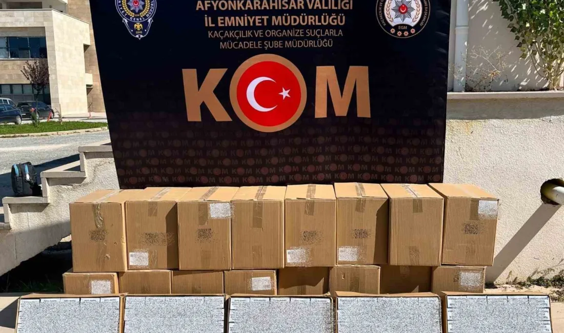 Afyonkarahisar’da polis ekipleri tarafından şüphe üzerine durdurulan bir kamyonette 210