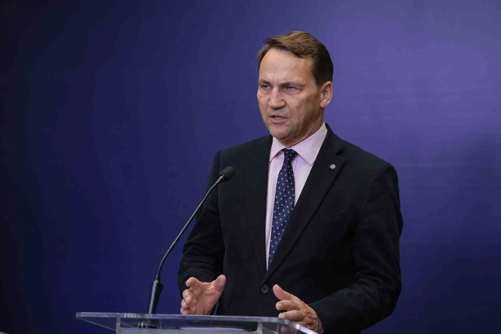 Polonya Dışişleri Bakanı Radoslaw Sikorski, ABD Başkanı Donald Trump ve