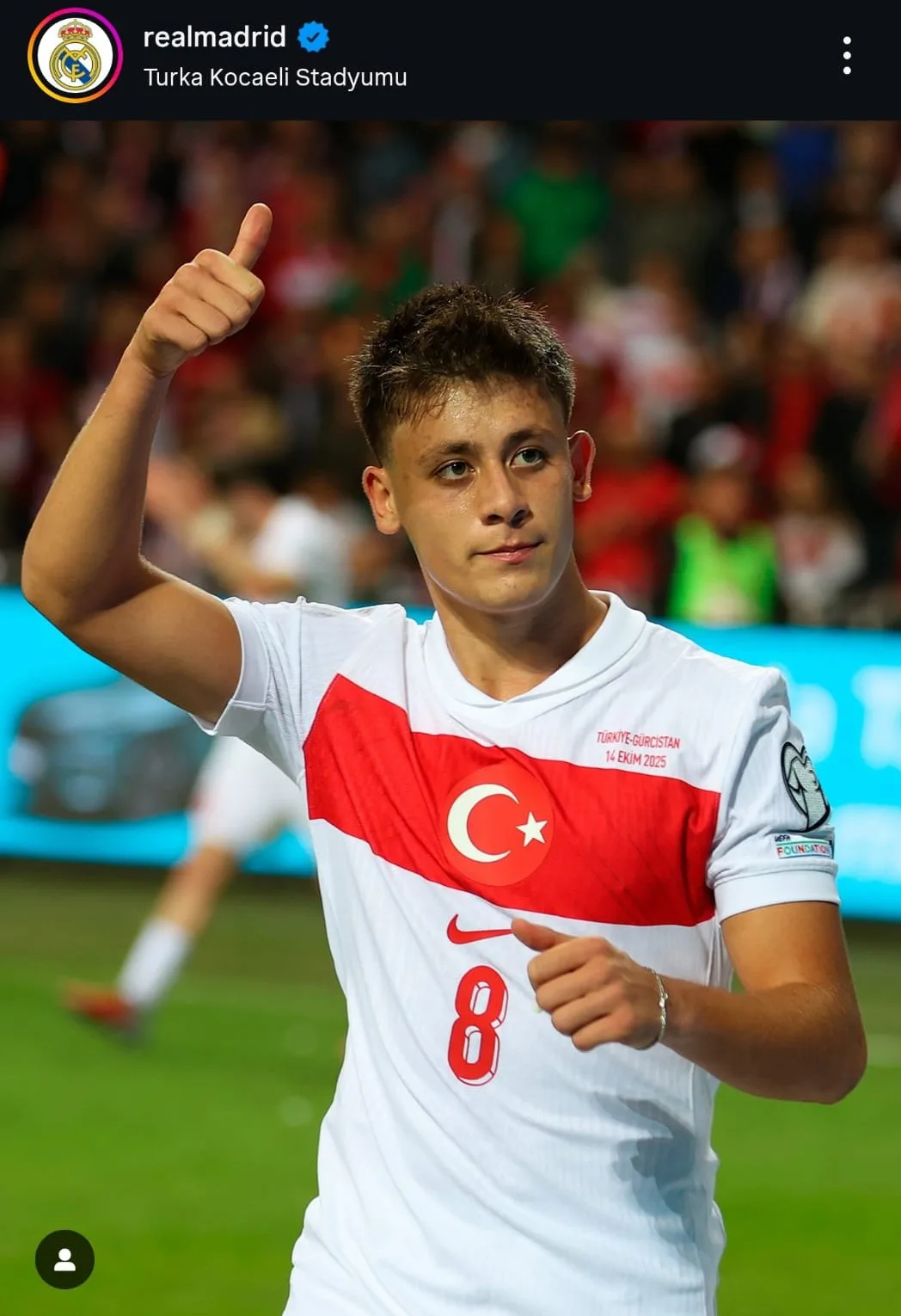 Real Madrid, A Milli Takımın Gürcistan’ı 4-1 yenmesinin ardından Arda