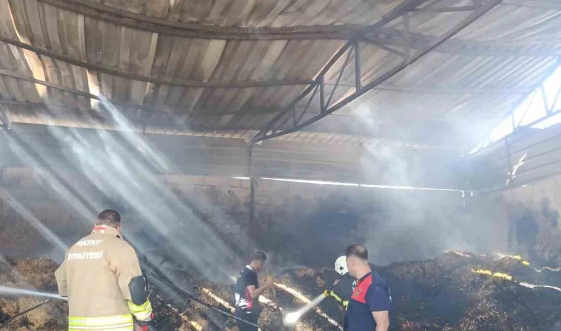 Hatay’da samanlıkta çıkan yangın ahıra sıçramadan itfaiye tarafından söndürüldü. Yangın,