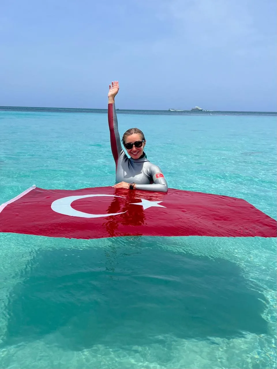 Milli sporcu Şahika Ercümen, 17 Ekim tarihinde Antalya’nın Kaş ilçesinde,