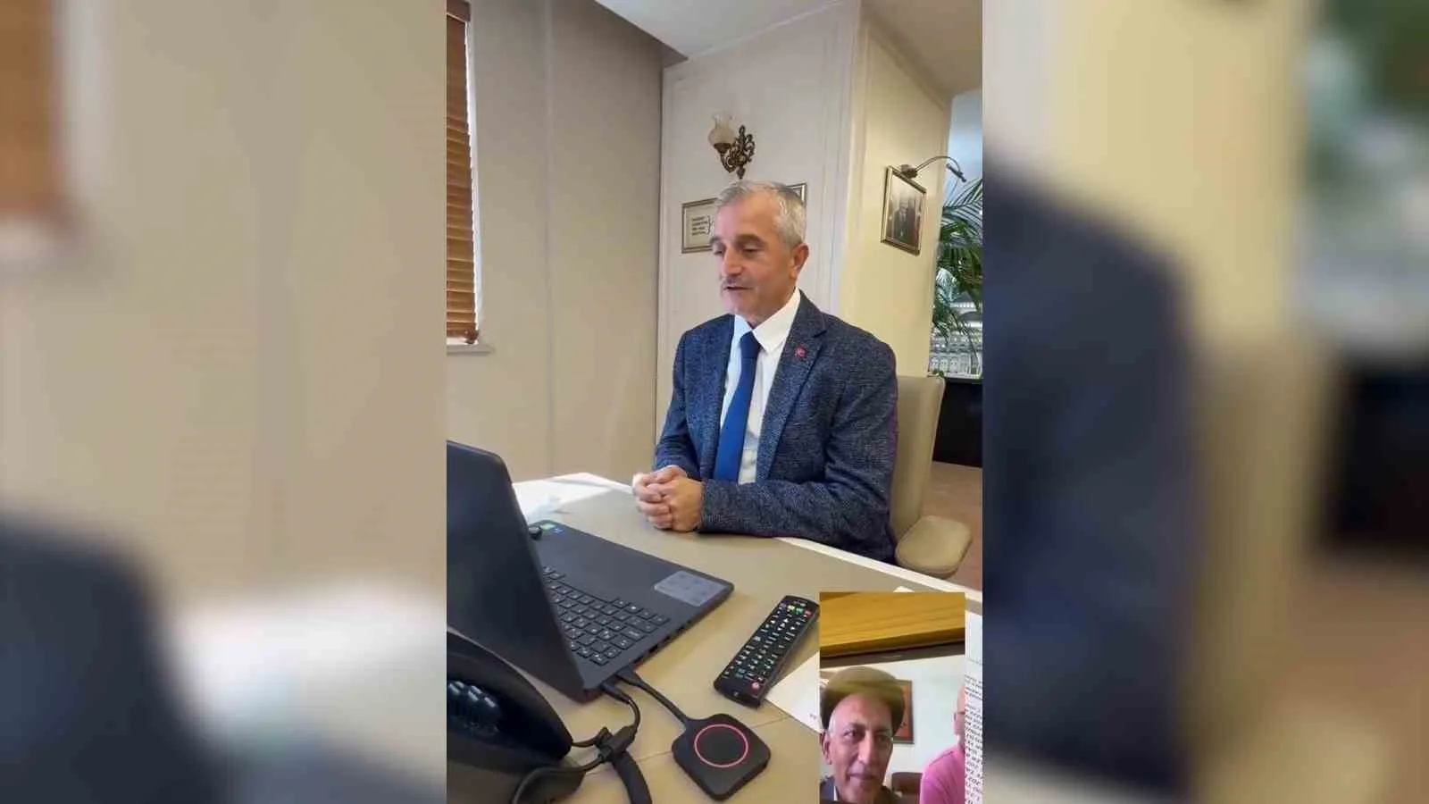 Şahinbey Belediye Başkanı Mehmet Tahmazoğlu, kardeş Gazze Belediye Başkanı Dr.