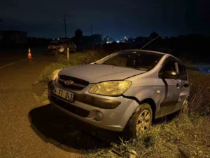 Sakarya’nın Erenler ilçesinde iki otomobilin çarpışması neticesinde meydana gelen kazada