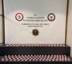 Samsun’da uyuşturucu operasyonunda bodrum katta yapılan araştırmada 7 bin 350