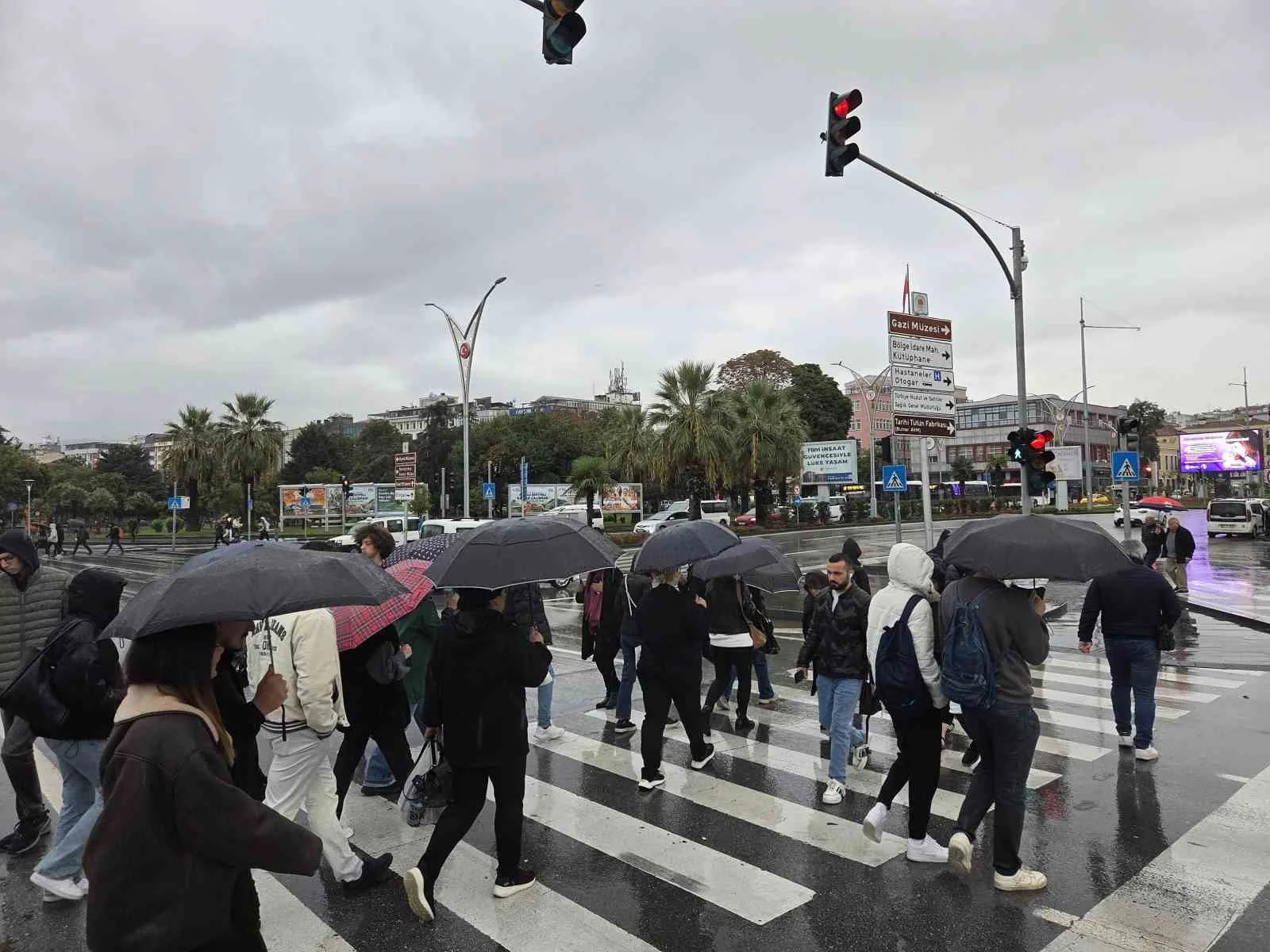 Kuvvetli sağanağın etkili olduğu Samsun’da son 24 saatte metrekareye 41,3