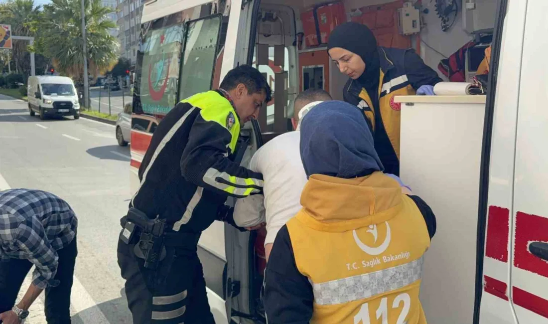 Samsun’un İlkadım ilçesinde motosikletin devrilmesi sonucu meydana gelen trafik kazasında