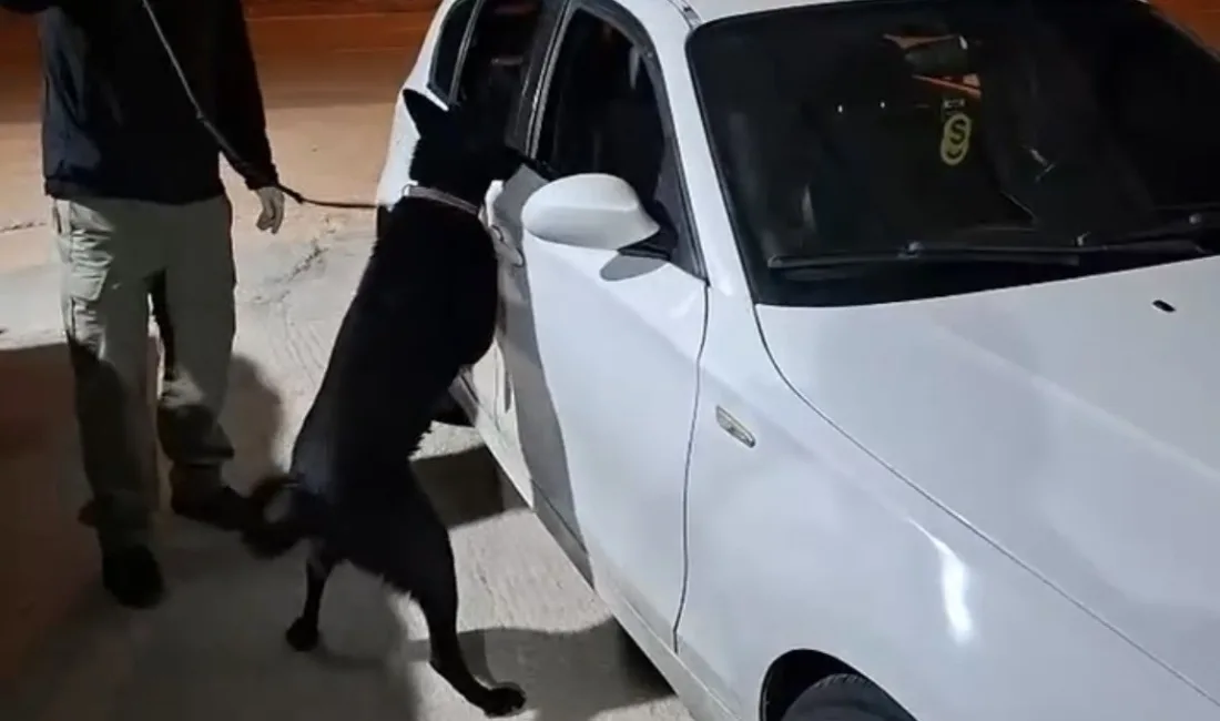 Samsun’da uyuşturucu ticaretine yönelik yürütülen çalışmalar kapsamında durdurulan bir araçta